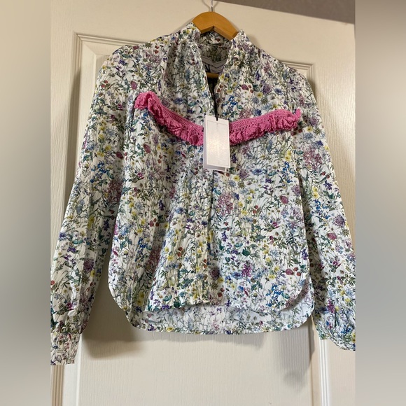 Michaela Buerger Floral Button Down Shirt cottagecore flowers garden lolita - Picture 3 of 7